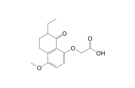 [(7-ethyl-4-methoxy-8-oxo-5,6,7,8-tetrahydro-1-naphthyl)oxy]acetic acid