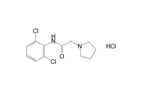 2',6'-dichloro-2-(1-pyrrolidinyl)acetanilide, monohydrochloride