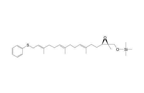Trimethyl-[[2-methyl-3-[(3E,7E,11E)-3,7,11-trimethyl-13-(phenylthio)trideca-3,7,11-trienyl]-2-oxiranyl]methoxy]silane