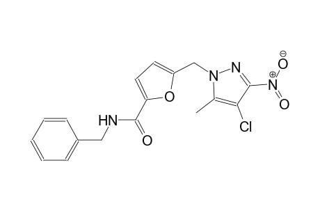N-benzyl-5-[(4-chloro-5-methyl-3-nitro-1H-pyrazol-1-yl)methyl]-2-furamide