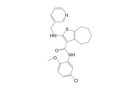 4H-cyclohepta[b]thiophene-3-carboxamide, N-(5-chloro-2-methoxyphenyl)-5,6,7,8-tetrahydro-2-[(3-pyridinylmethyl)amino]-