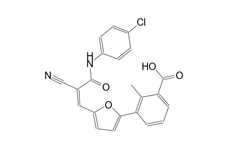3-{5-[(1Z)-3-(4-chloroanilino)-2-cyano-3-oxo-1-propenyl]-2-furyl}-2-methylbenzoic acid