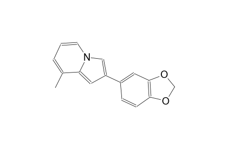 2-(1,3-benzodioxol-5-yl)-8-methylindolizine
