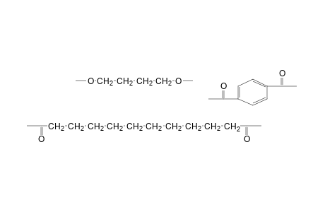 Copolyester of 1,4-butanediol with terephthalic and decanedicarboxylic acids