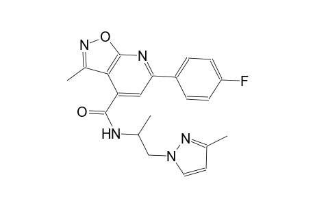 isoxazolo[5,4-b]pyridine-4-carboxamide, 6-(4-fluorophenyl)-3-methyl-N-[1-methyl-2-(3-methyl-1H-pyrazol-1-yl)ethyl]-