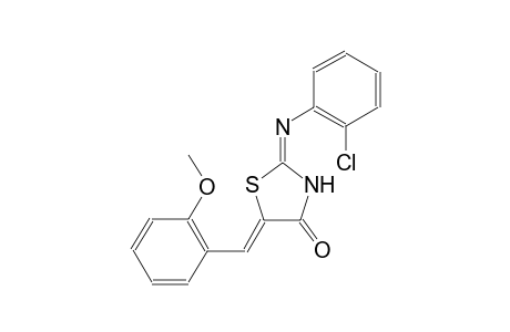 (2E,5Z)-2-[(2-chlorophenyl)imino]-5-(2-methoxybenzylidene)-1,3-thiazolidin-4-one