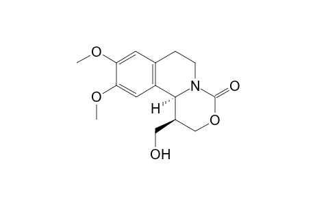(1R*,11bS*)-1-Hydroxymethyl-9,10-dimethoxy-1,6,7,11b-tetrahydro-2H,4H-[1,3]-oxazino[4,3-a]isoquinolin-4-one