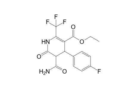 Ethyl 5-carbomoyl-4-(p-fluorophenyl)-6-oxo-2-trifluoromethyl-1,4,5,6-tetrahydropyridine-3-carboxylate