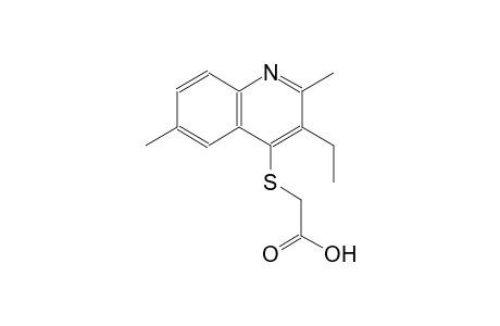 [(3-ethyl-2,6-dimethyl-4-quinolinyl)sulfanyl]acetic acid