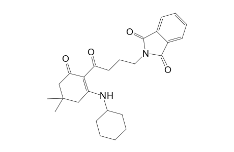 2-[4-[2-(cyclohexylamino)-4,4-dimethyl-6-oxidanylidene-cyclohexen-1-yl]-4-oxidanylidene-butyl]isoindole-1,3-dione