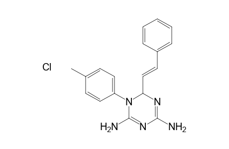 4,6-Diamino-1,2-dihydro-1-(p-methylphenyl)-2-styryl-1,3,5-triazine hydrochloride