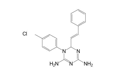 4,6-Diamino-1,2-dihydro-1-(p-methylphenyl)-2-styryl-1,3,5-triazine hydrochloride