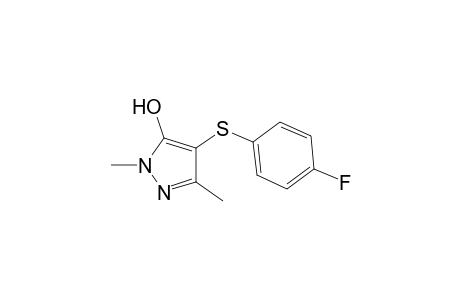 4-((4-fluorophenyl)thio)-1,3-dimethyl-1H-pyrazol-5-ol