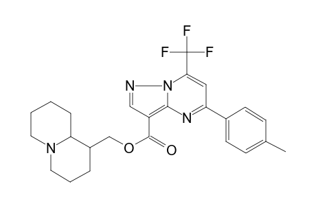 Pyrazolo[1,5-a]pyrimidine-3-carboxylic acid, 5-(4-methylphenyl)-7-(trifluoromethyl)-, (octahydro-2H-quinolizin-1-yl)methyl ester