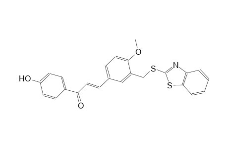 (2E)-3-{3-[(1,3-benzothiazol-2-ylsulfanyl)methyl]-4-methoxyphenyl}-1-(4-hydroxyphenyl)-2-propen-1-one