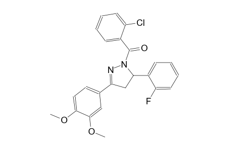 1-(2-chlorobenzoyl)-3-(3,4-dimethoxyphenyl)-5-(2-fluorophenyl)-4,5-dihydro-1H-pyrazole