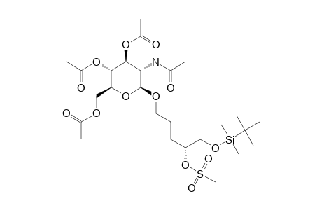 (4'S)-5'-TERT.-BUTYLDIMETHYLSILYLOXY-4'-MEXYLOXYPENTYL-3,4,6-TRI-O-ACETYL-2-ACETYLAMINO-2-DEOXY-BETA-D-GLUCOSIDE