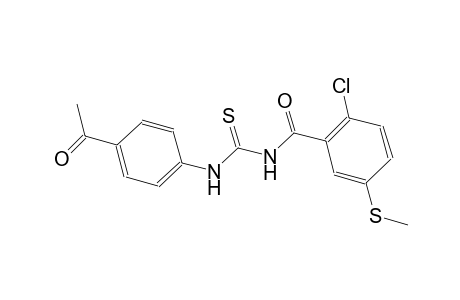 N-(4-acetylphenyl)-N'-[2-chloro-5-(methylsulfanyl)benzoyl]thiourea
