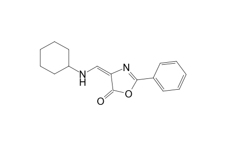 4-Cyclohexylaminomethylene-2-phenyl-2-oxazolin-5-one