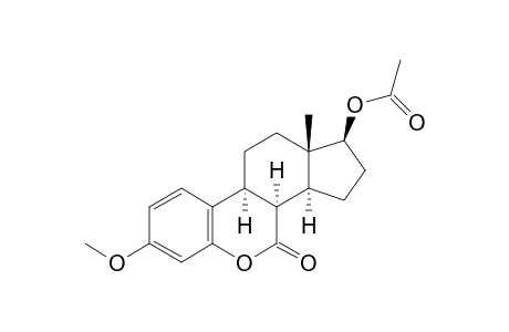 6-Oxaestra-1,3,5(10)-trien-7-one, 17-(acetyloxy)-3-methoxy-, (8.alpha.,17.beta.)-(.+-.)-
