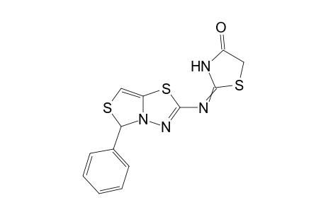2-((5-Phenyl-5H-thiazolo[4,3-b][1,3,4]thiadiazol-2-yl)imino)thiazolidin-4-one