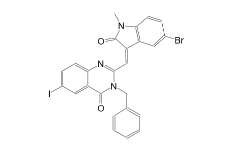 3-benzyl-2-[(Z)-(5-bromo-1-methyl-2-oxo-1,2-dihydro-3H-indol-3-ylidene)methyl]-6-iodo-4(3H)-quinazolinone