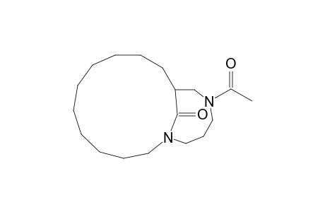 1,14-Diazabicyclo[10.5.1]octadecan-18-one, 14-acetyl-