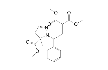 Dimethyl 2-[2-(4,5-dihydro-5-methoxycarbonyl-5-methyl-1H-pyrazol-1-yl)-2-phenylethyl]malonate