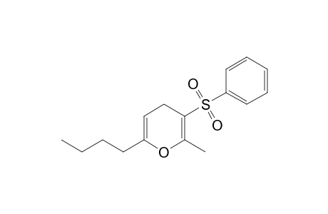 2-Methyl-3-(phenylsulfonyl)-6-butyl-4H-pyran