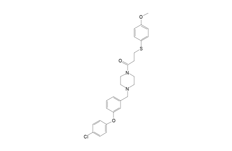 1-[4-[3-(4-CHLOROPHENOXY)-BENZYL]-PIPERAZIN-1-YL]-3-(4-METHOXYPHENYLSULFANYL)-PROPAN-1-ONE