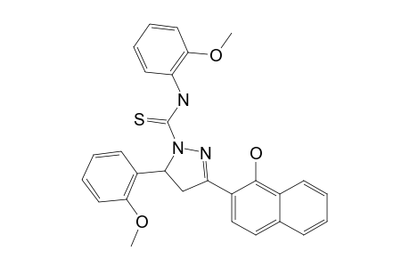 3-(1-HYDROXY-NAPHTHALEN-2-YL)-N,5-BIS-(2-METHOXYPHENYL)-PYRAZOLINE-1-CARBOTHIOAMIDE