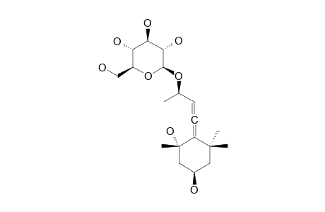 7-(3,5-DIHYDROXY-1,1,5-TRIMETHYL-CYCLOHEXYLIDENE)-9-METHYLPROP-8-ENYL-9-O-BETA-D-GLUCOPYRANOSIDE
