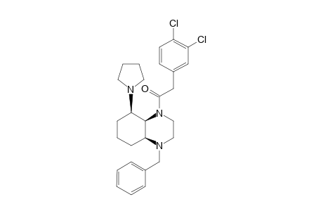 1-[(4ARS,8SR,8ASR)-4-BENZYL-8-(PYRROLIDIN-1-YL)-PERHYDRO-QUINOXALIN-1-YL]-2-(3,4-DICHLOROPHENYL)-ETHAN-1-ONE