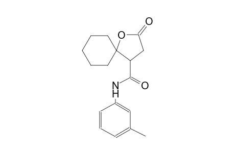 N-(3-methylphenyl)-2-oxo-1-oxaspiro[4.5]decane-4-carboxamide