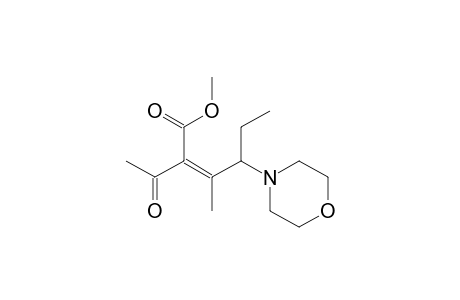 Methyl ester of 2-acetyl-3-methyl-4-(4-morpholinyl)hexenoic acid