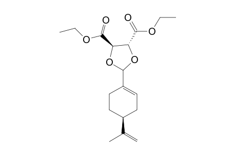 diethyl (4R,5R)-2-[(4S)-4-isopropenylcyclohexen-1-yl]-1,3-dioxolane-4,5-dicarboxylate