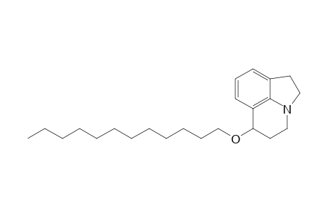 (+-)-6-Dodecyloxy-1,2,5,6-tetrahydro-4H-pyrrolo[3,2,1-ij]quinoline