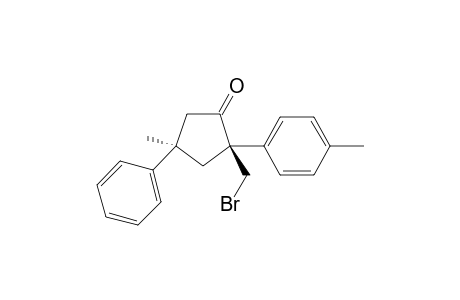 (2R,4R)-2-(bromomethyl)-4-methyl-4-phenyl-2-(p-tolyl)cyclopentan-1-one