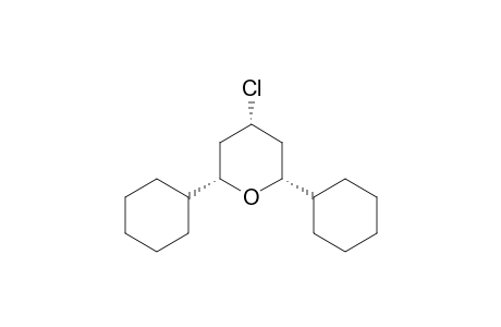 2H-Pyran, 4-chloro-2,6-dicyclohexyltetrahydro-, (2.alpha.,4.alpha.,6.alpha.)-