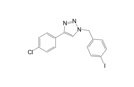 4-(4-Chlorophenyl)-1-(4-iodobenzyl)-1H-1,2,3-triazole