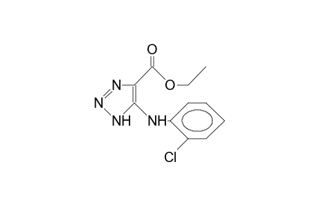 5-(2-Chloro-anilino)-1,2,3-triazole-4-carboxylic acid, ethyl ester