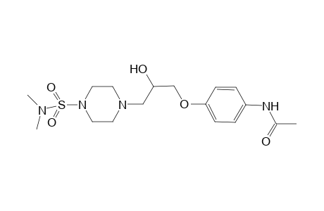 Acetamide, N-[4-[3-[4-[(dimethylamino)sulfonyl]-1-piperazinyl]-2-hydroxypropoxy]phenyl]-