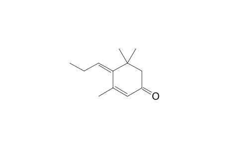 (4Z)-3,5,5-trimethyl-4-propylidenecyclohex-2-en-1-one