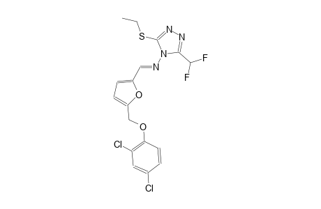 N-((E)-{5-[(2,4-dichlorophenoxy)methyl]-2-furyl}methylidene)-3-(difluoromethyl)-5-(ethylsulfanyl)-4H-1,2,4-triazol-4-amine