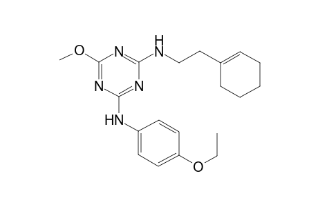 N-(2-Cyclohex-1-enyl-ethyl)-N'-(4-ethoxy-phenyl)-6-methoxy-[1,3,5]triazine-2,4-diamine