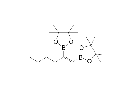(E)-1-Hexene-1,2-diboronic acid bis(pinacol) ester