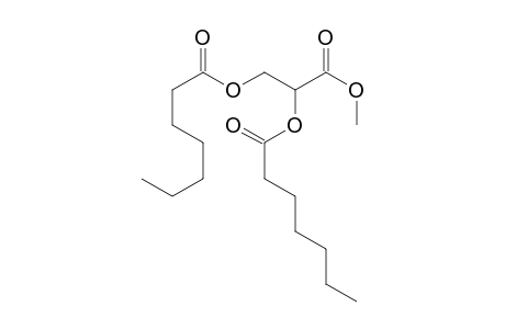 3-Methoxy-3-oxopropane-1,2-diyl diheptanoate