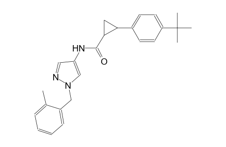 2-(4-tert-butylphenyl)-N-[1-(2-methylbenzyl)-1H-pyrazol-4-yl]cyclopropanecarboxamide