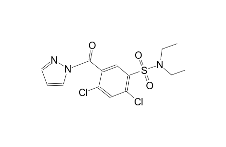 2,4-dichloro-N,N-diethyl-5-(1H-pyrazol-1-ylcarbonyl)benzenesulfonamide
