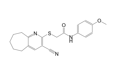 acetamide, 2-[(3-cyano-6,7,8,9-tetrahydro-5H-cyclohepta[b]pyridin-2-yl)thio]-N-(4-methoxyphenyl)-